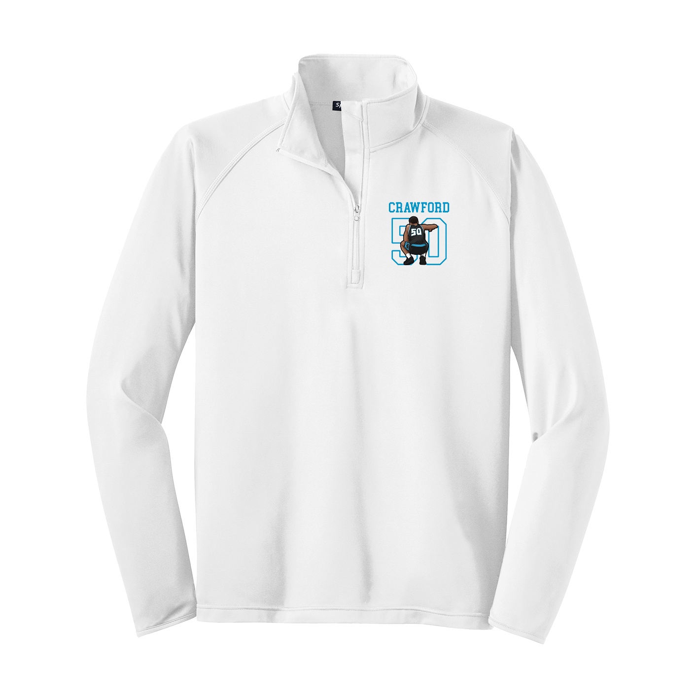 Q-Zip Pullover — Shirsey in White