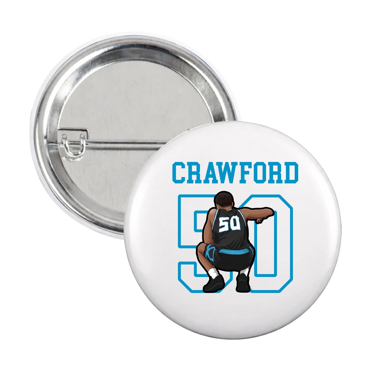 Game Day Button — Shirsey in White