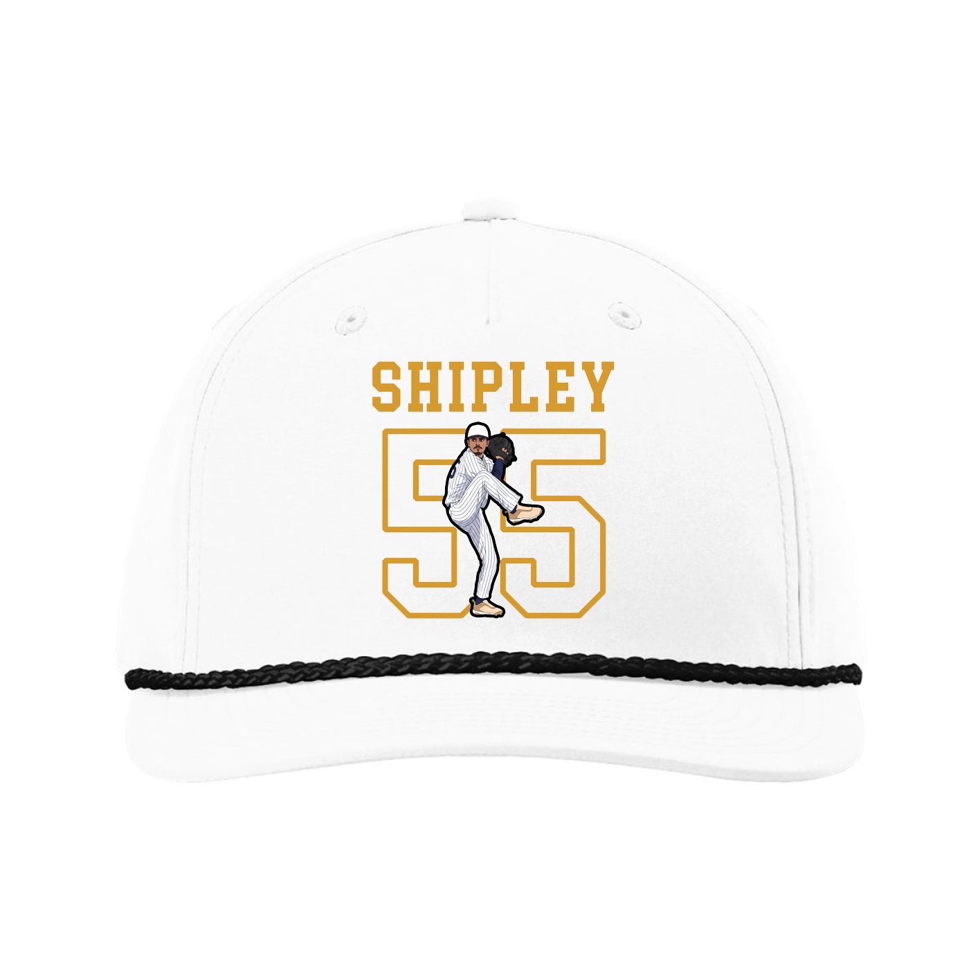 Five-Panel Classic Rope Cap — Shirsey in White