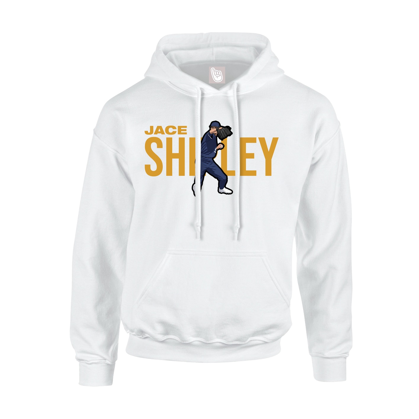 Youth Hoodie — Player Name in White