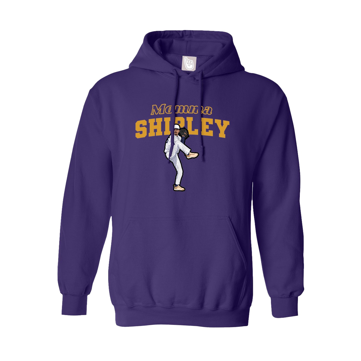Youth Hoodie — Mothers Day Block in Purple