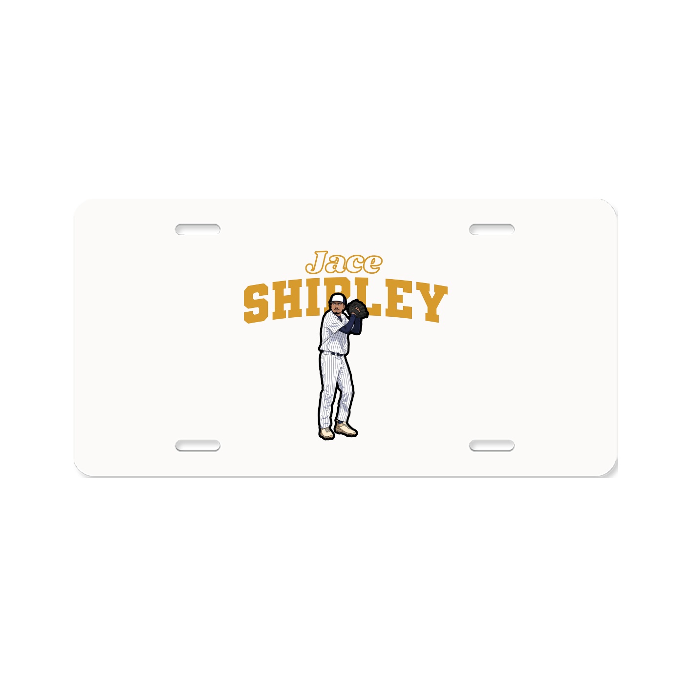 License Plate — Name Arch in Classic