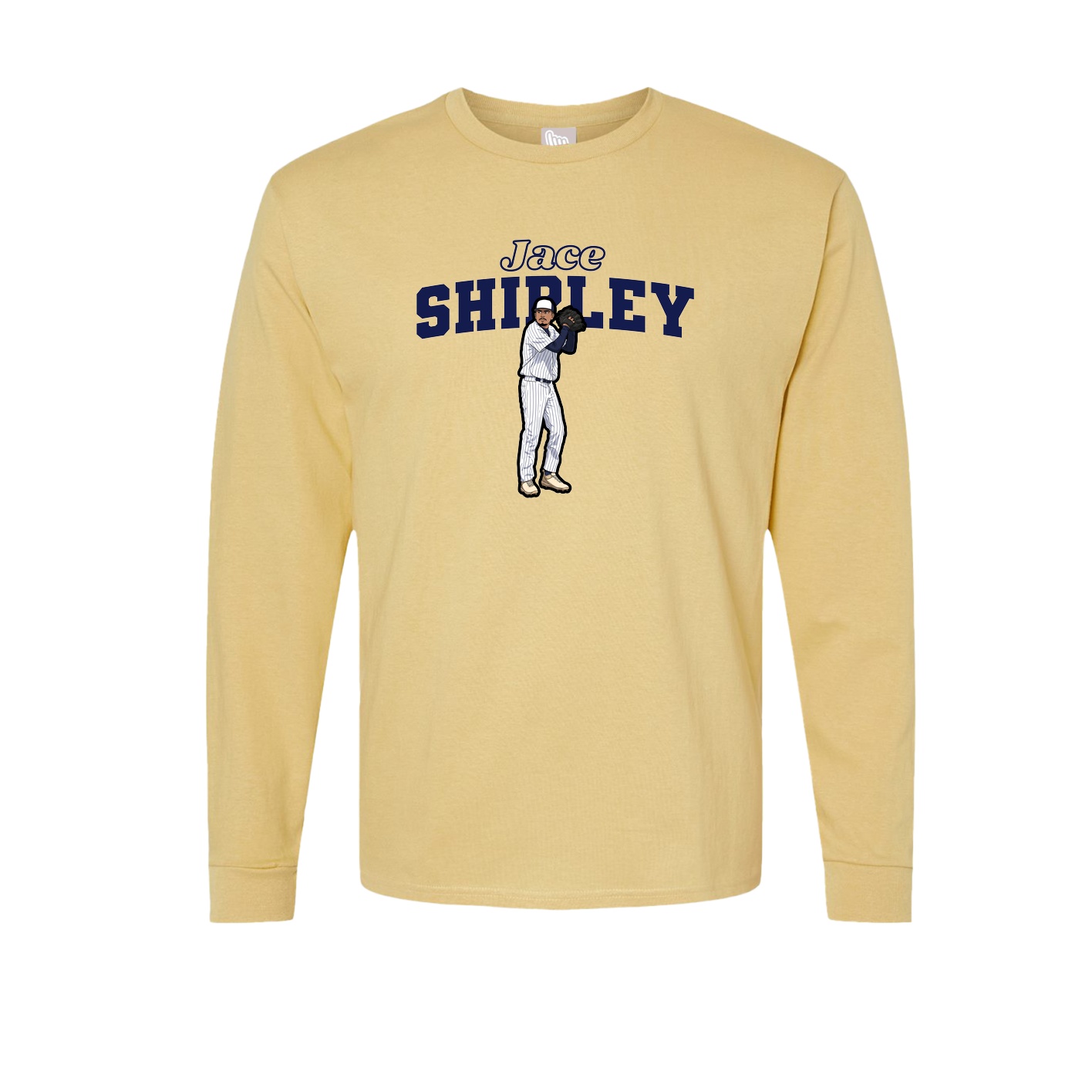 Long Sleeve Tee — Name Arch in Vegas Gold