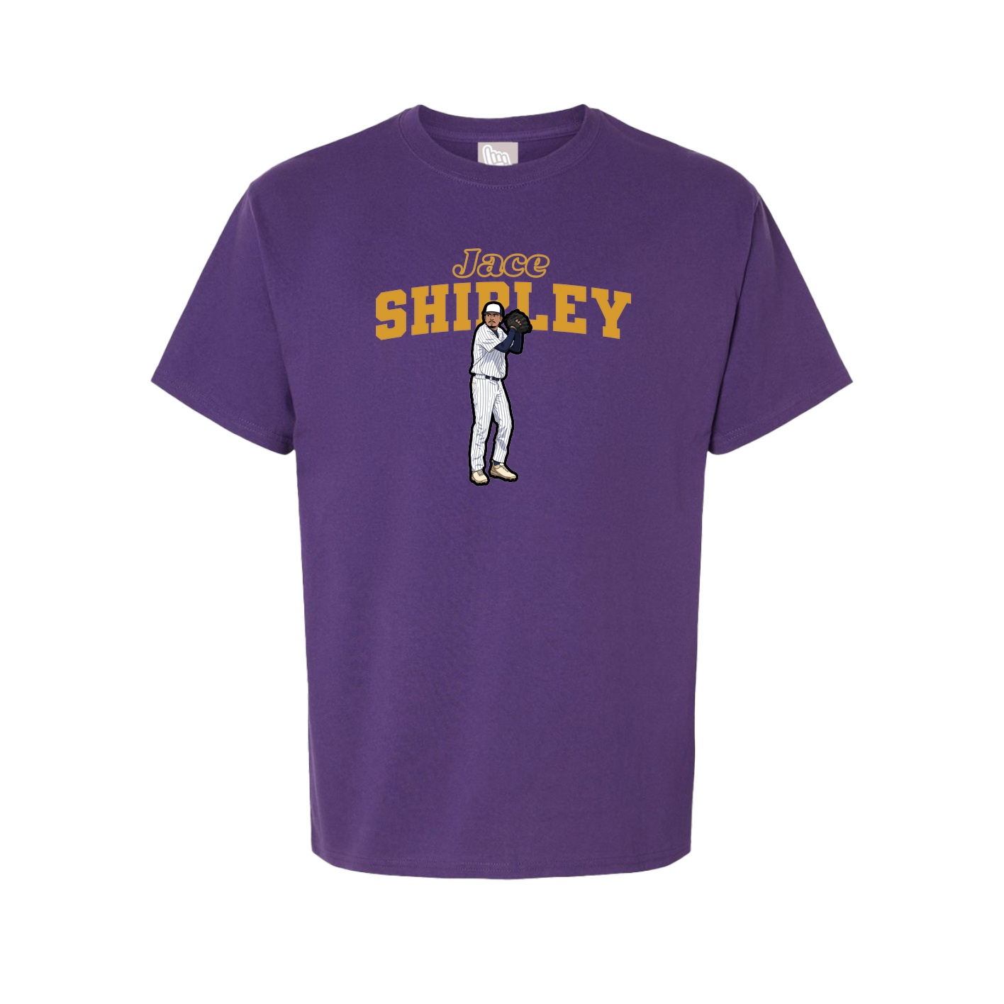 Youth Tee — Name Arch in Purple