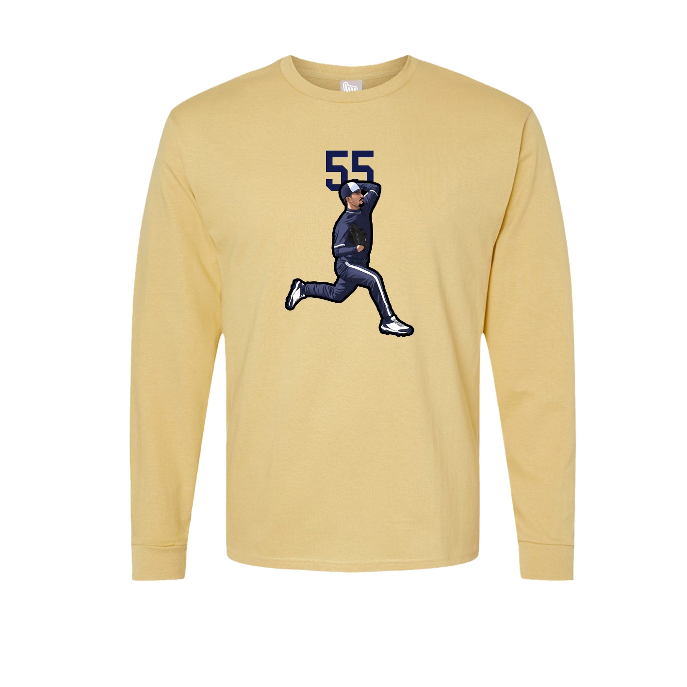 Long Sleeve Tee — Number Top in Vegas Gold