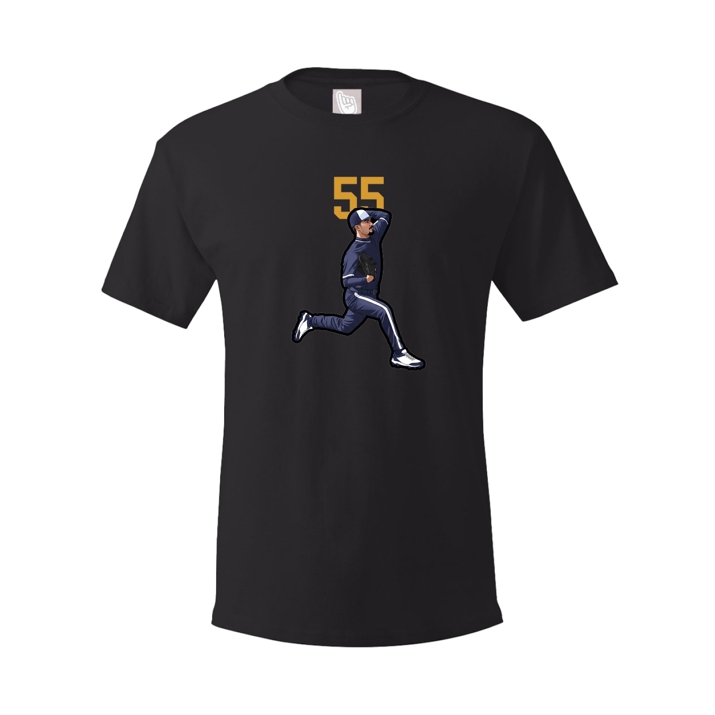 Youth Tee — Number Top in Black