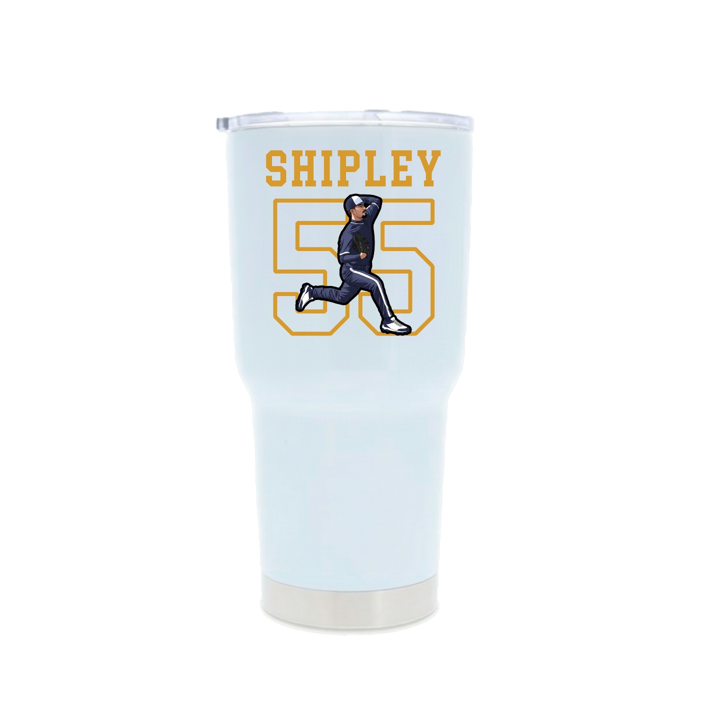 30oz Stainless Steel Tumbler — Shirsey in White