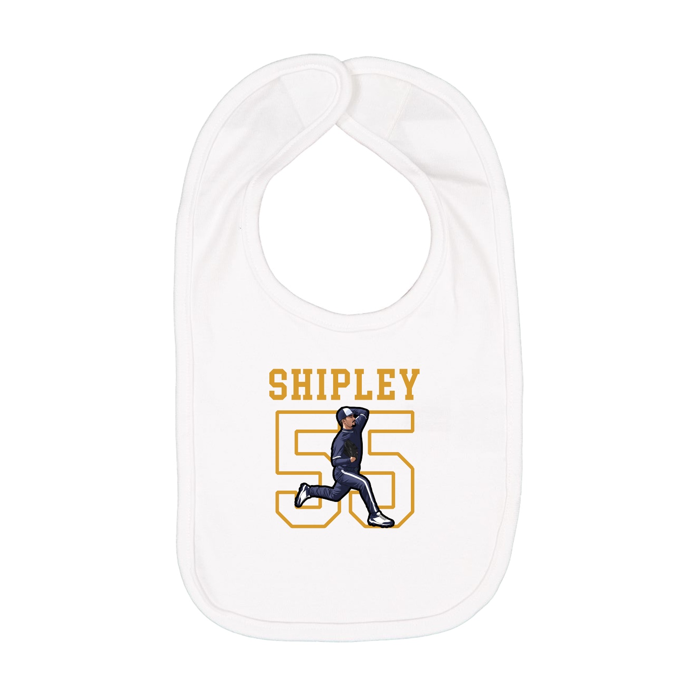 Infant Bib — Shirsey in White