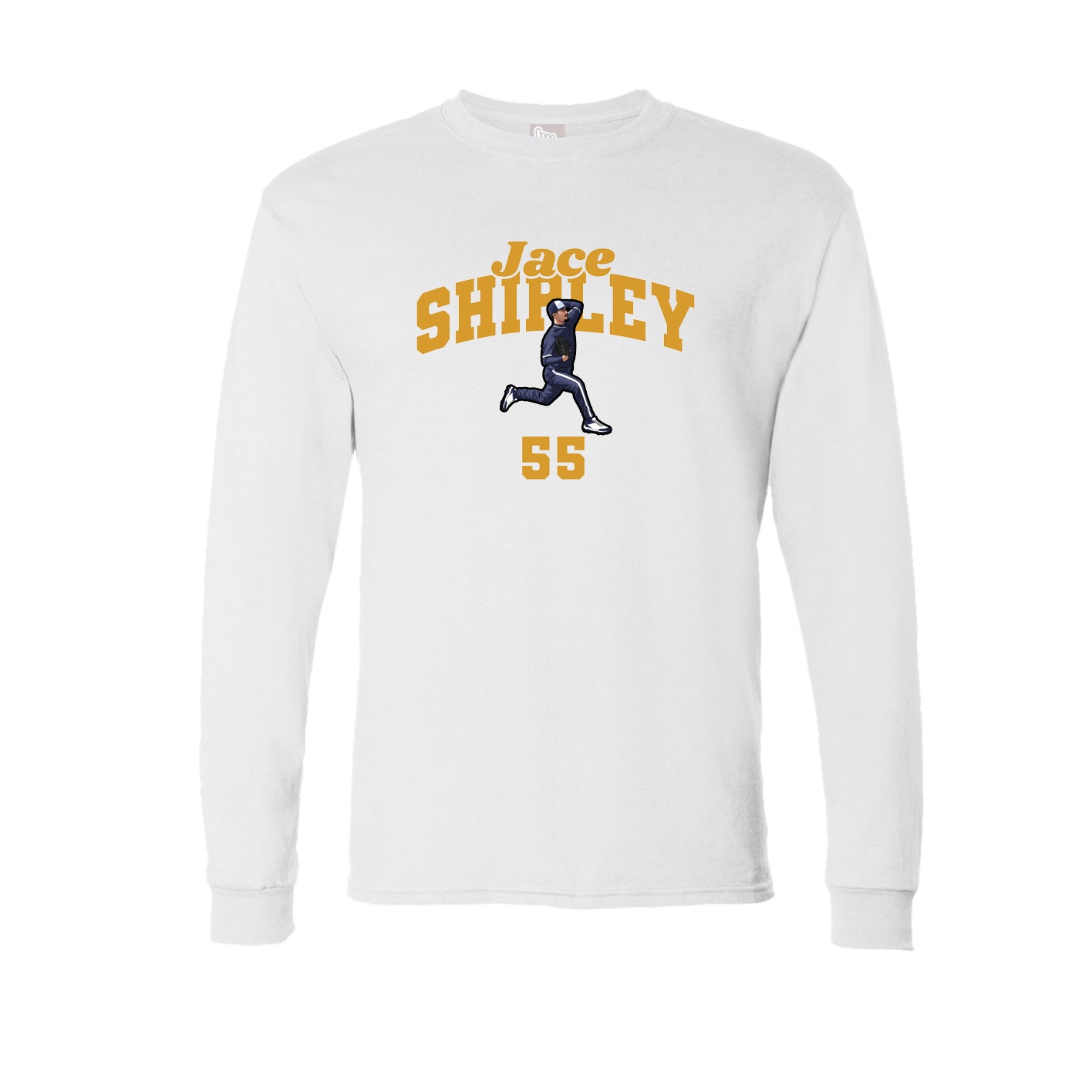 Long Sleeve Tee — Signature Arch in White