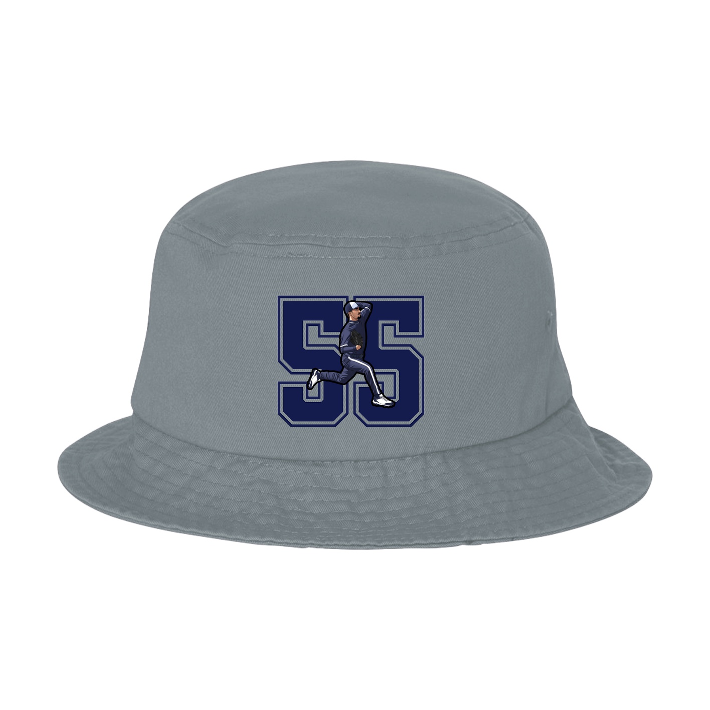 Bucket Cap — Number in Grey