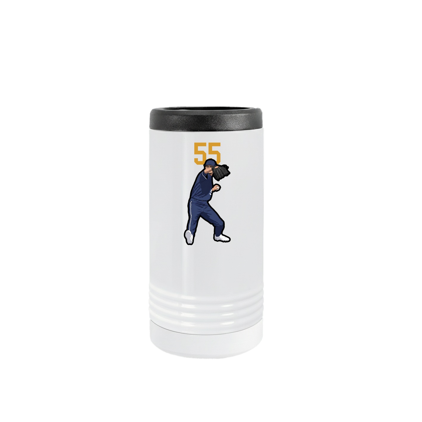 Slim Beverage Holder — Number Top in White