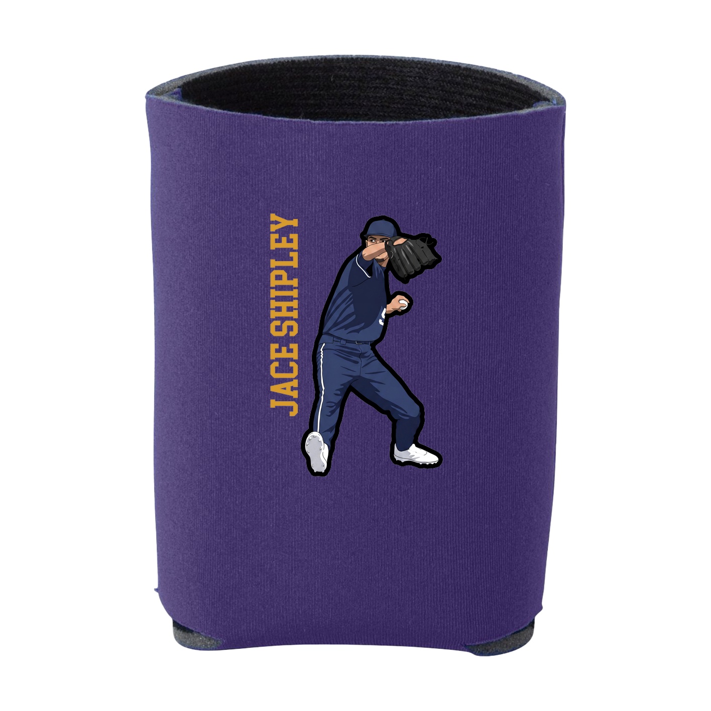 Can Holder — Name Vertical in Purple