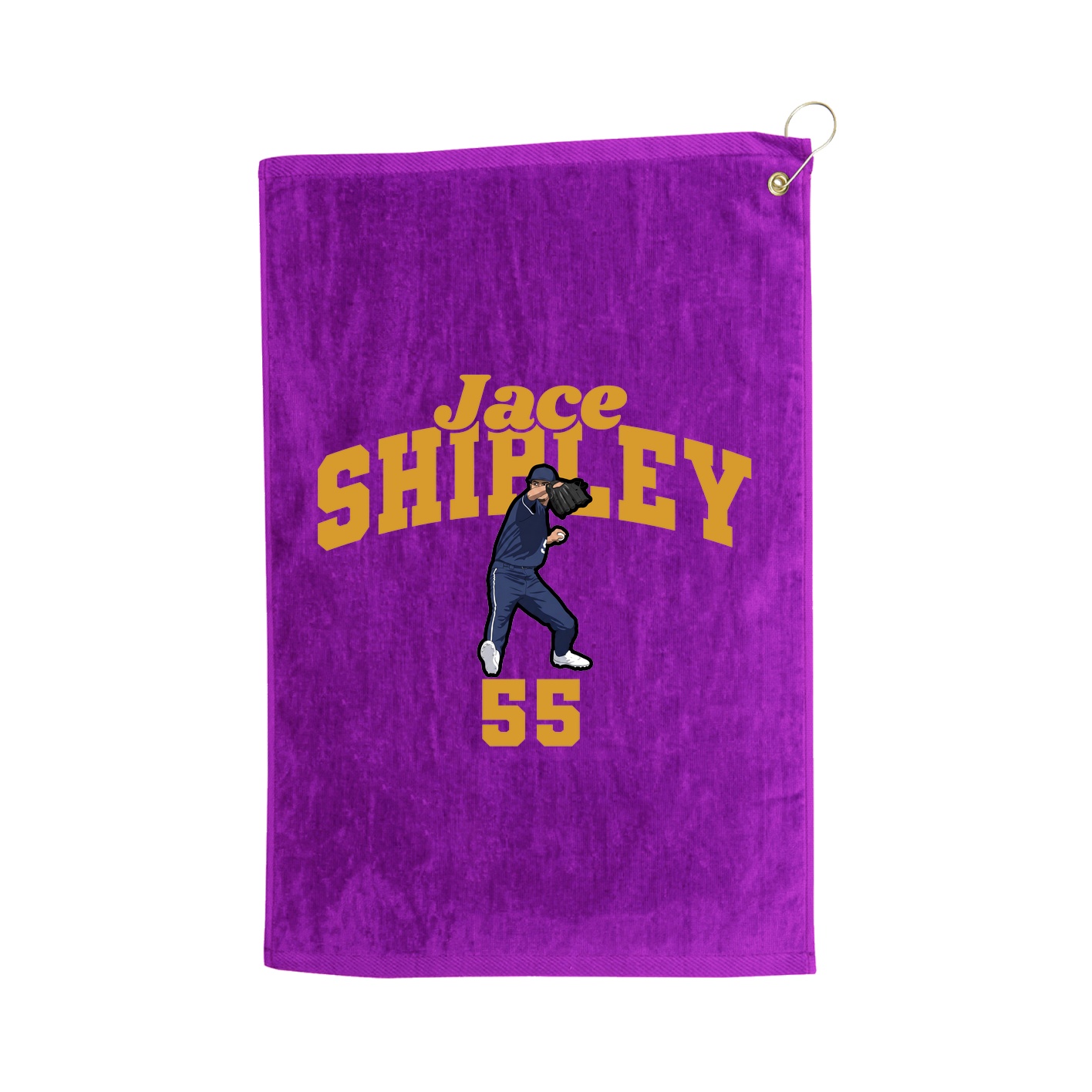 Golf Towel — Signature Arch in Purple