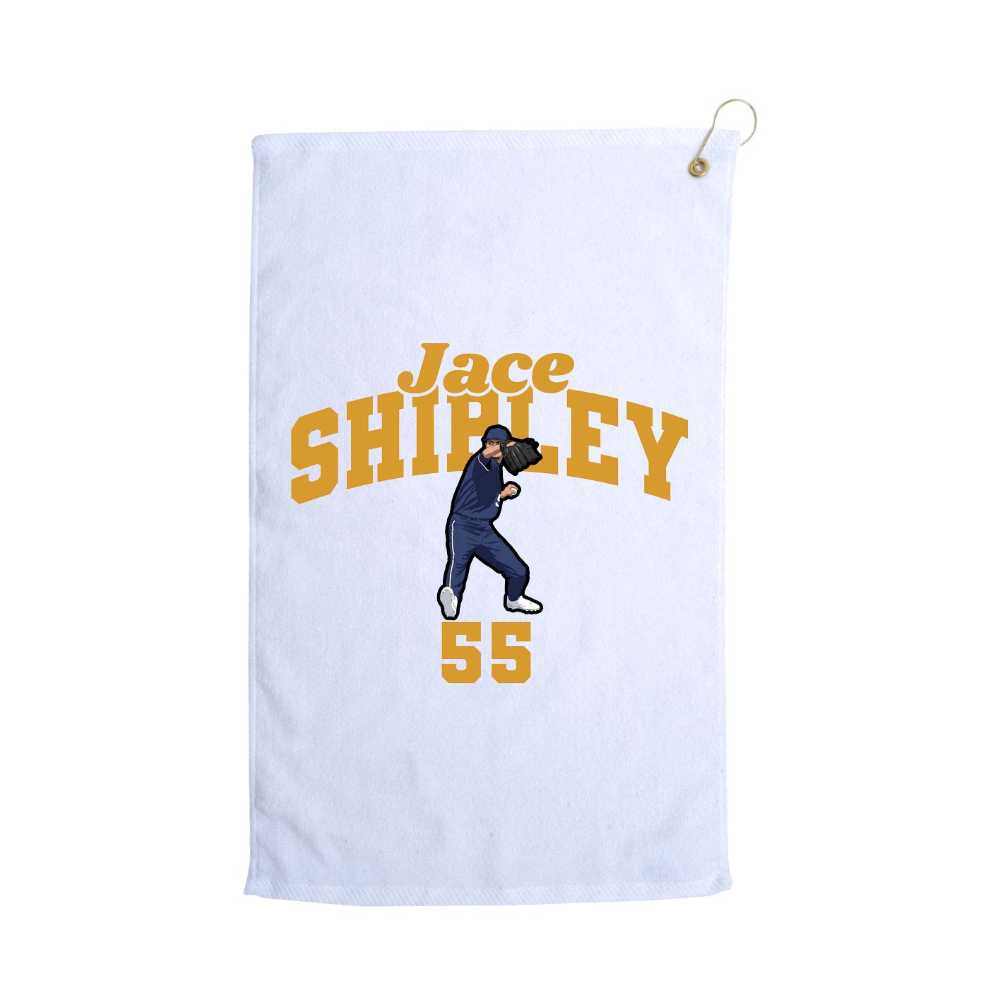 Golf Towel — Signature Arch in White