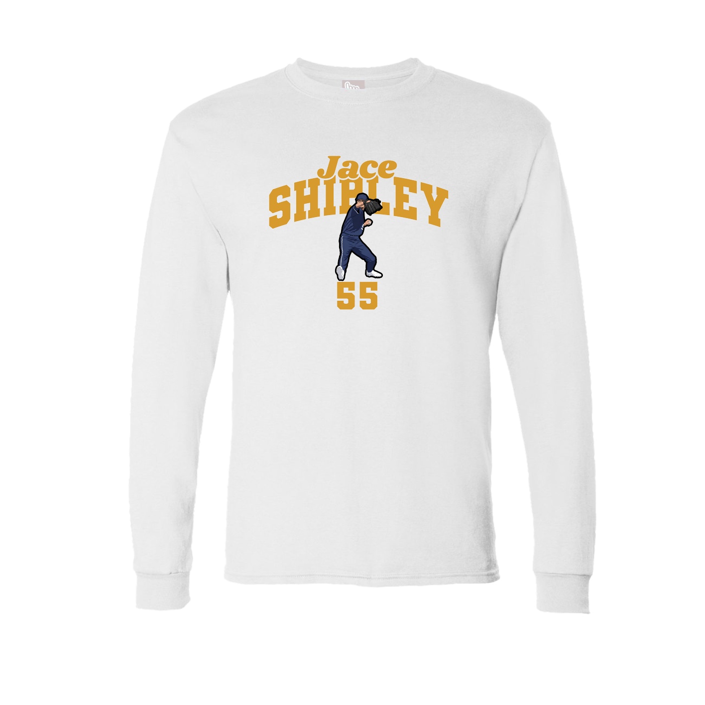Long Sleeve Tee — Signature Arch in White