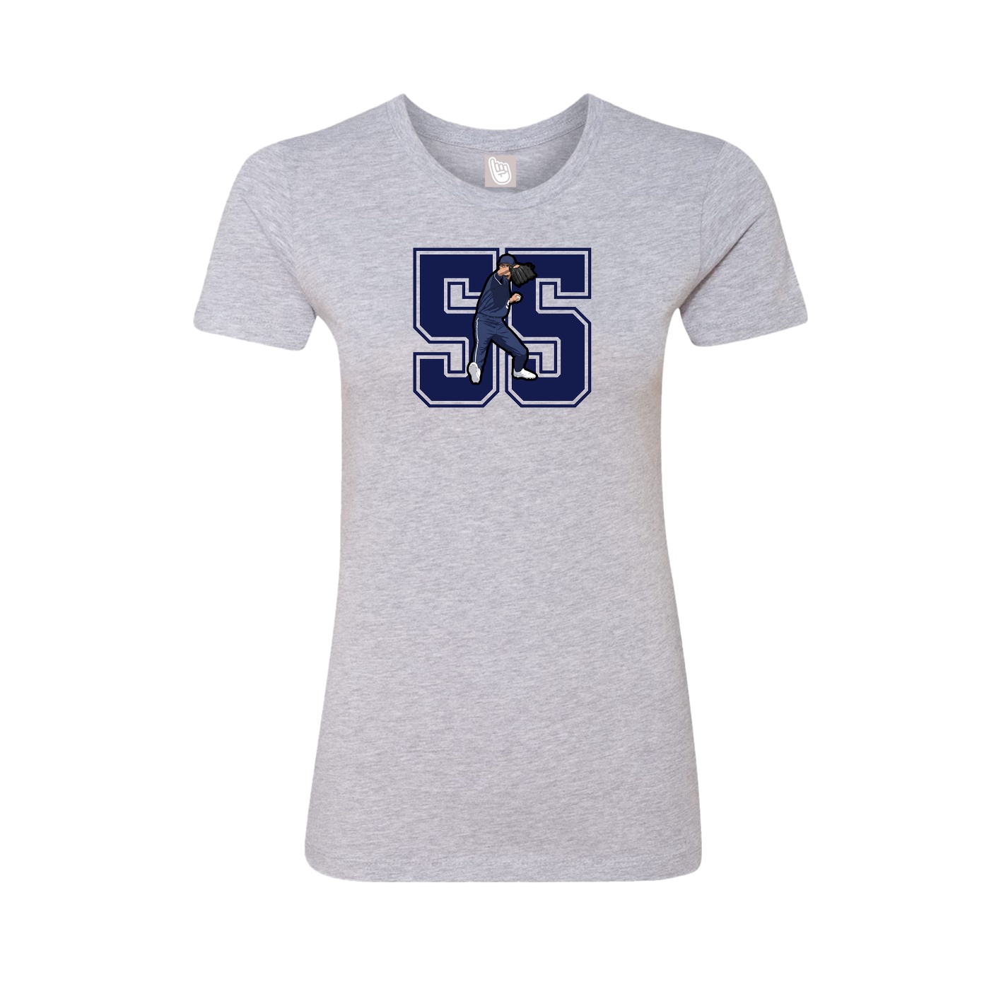 Womens Tee — Number in Grey