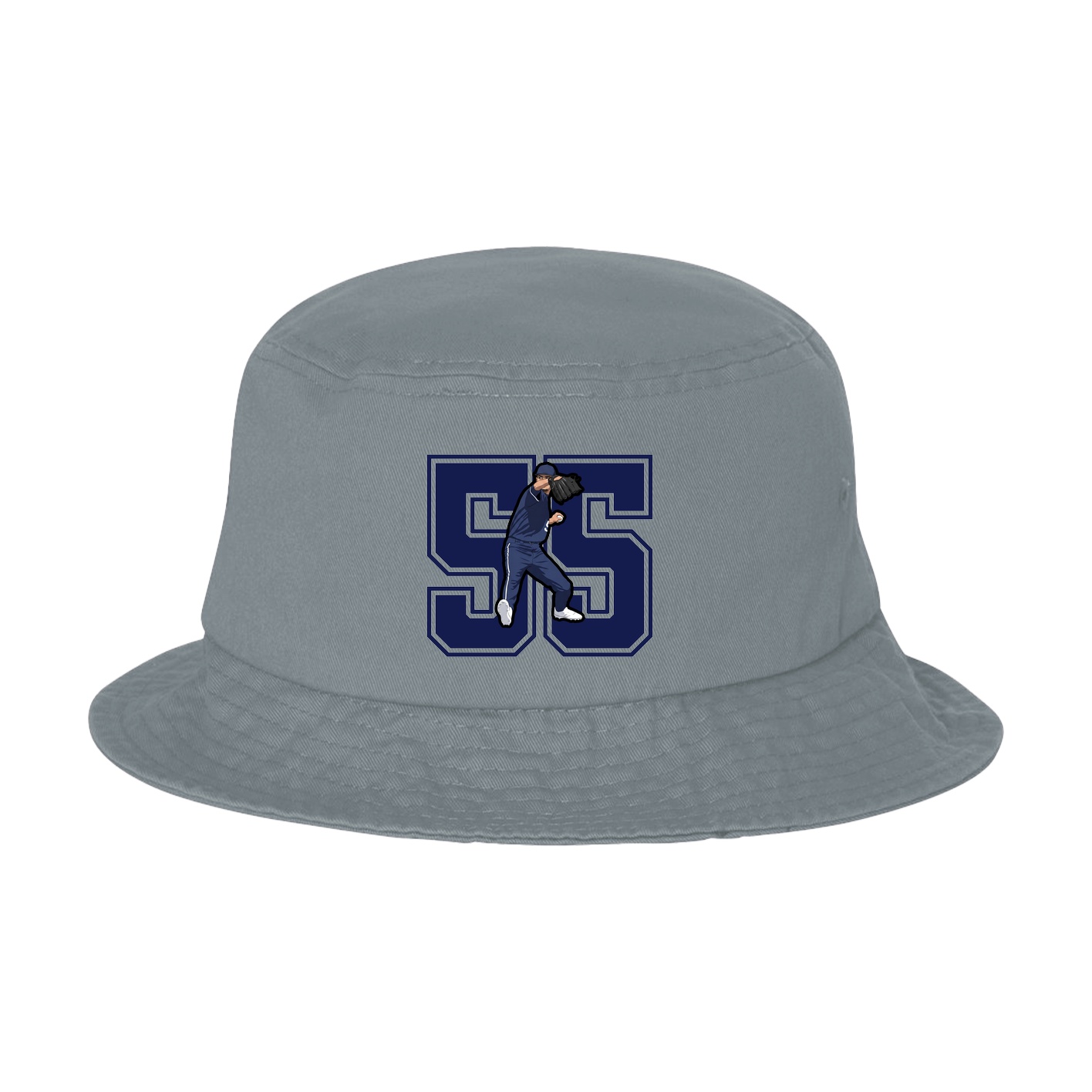 Bucket Cap — Number in Grey