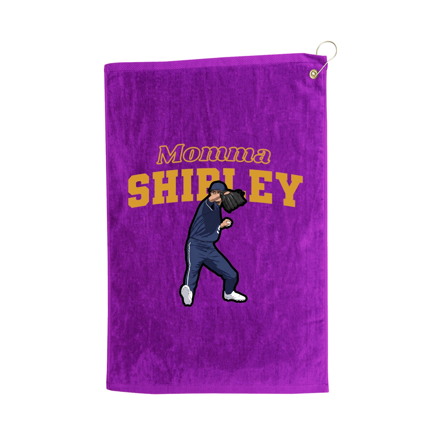 Golf Towel — Mothers Day Block in Purple