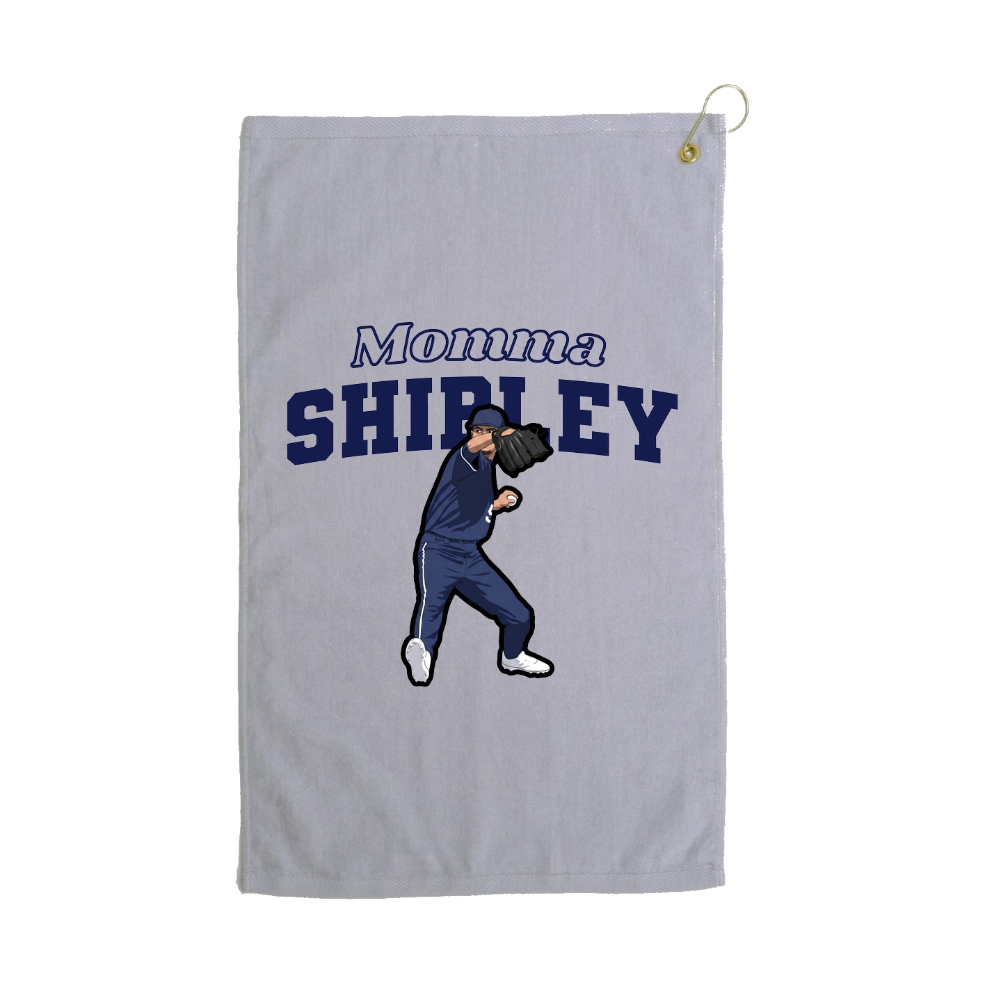 Golf Towel — Mothers Day Block in Grey