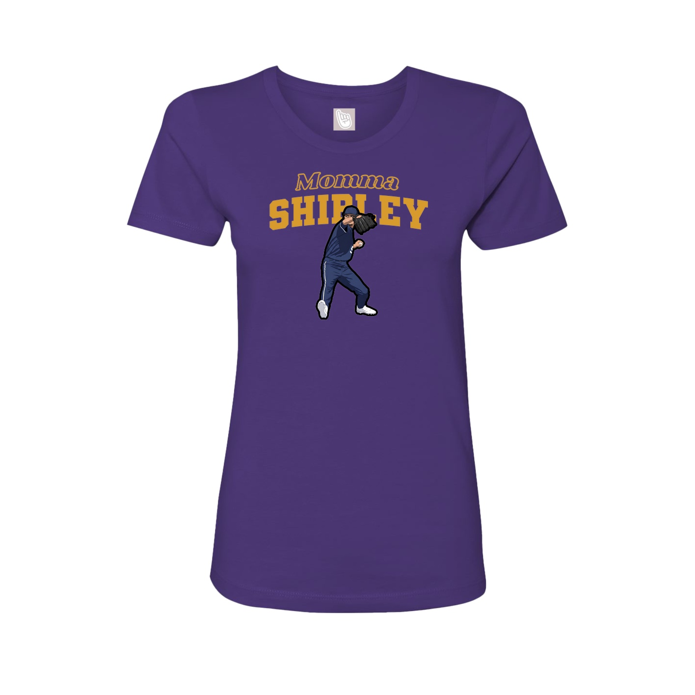 Womens Tee — Mothers Day Block in Purple