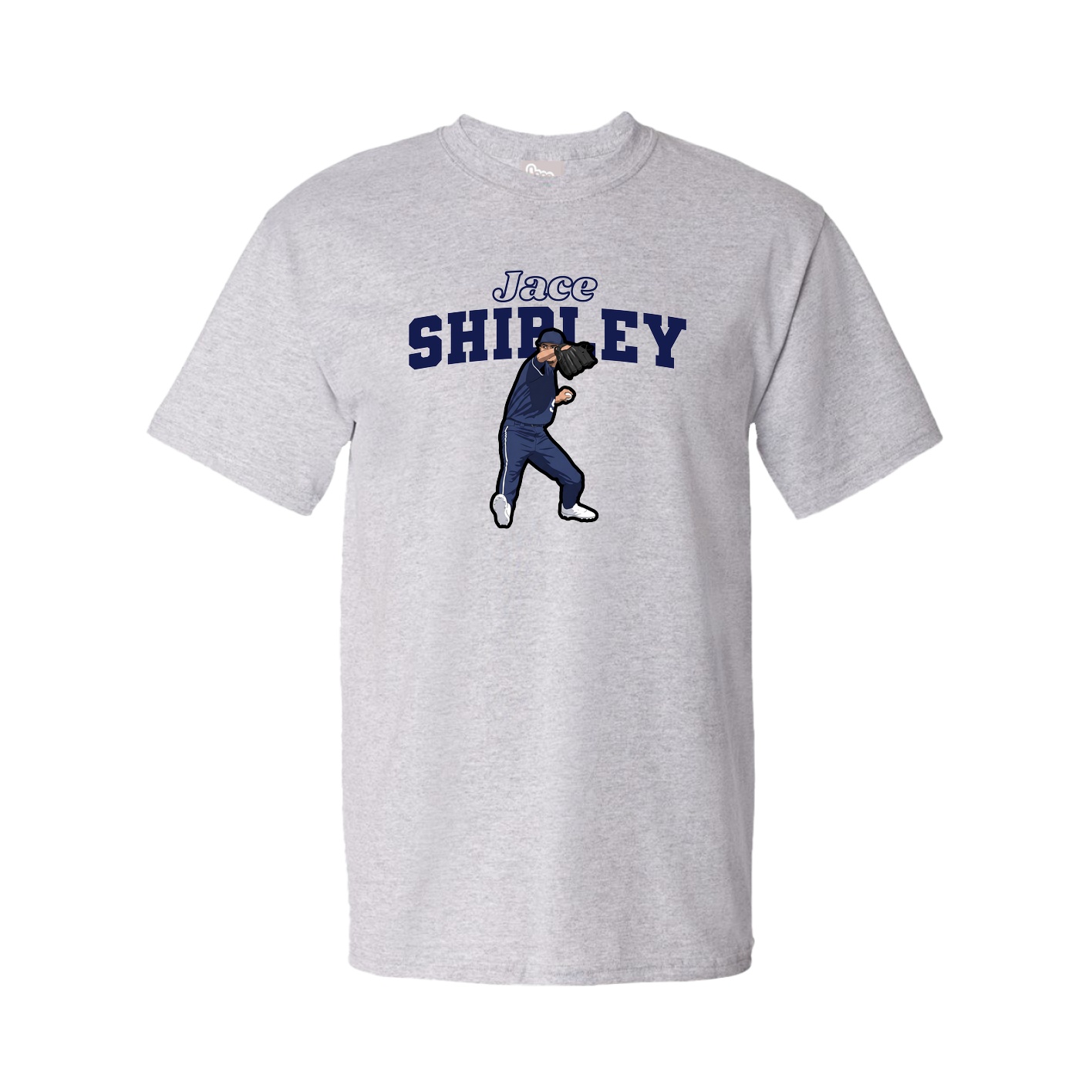 Tee — Name Arch in Grey