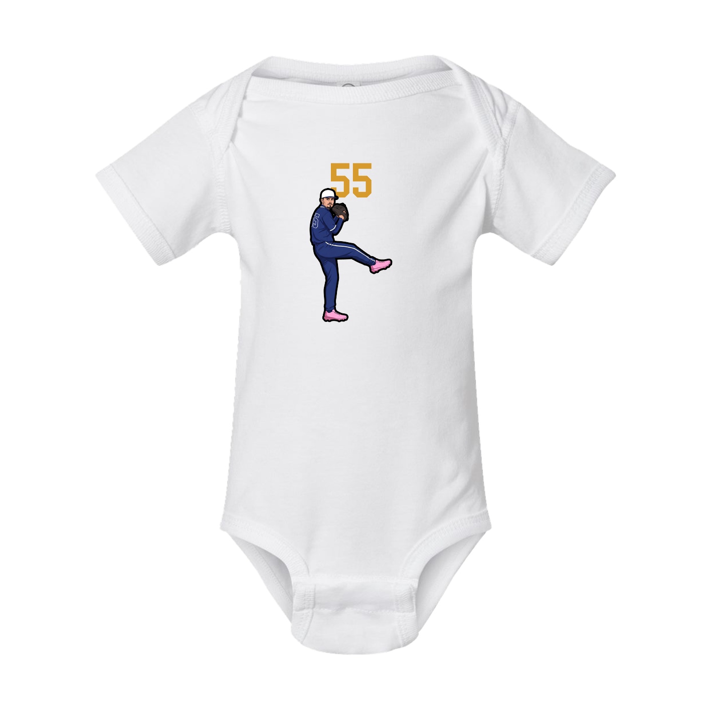 Baby Onesie — Number Top in White