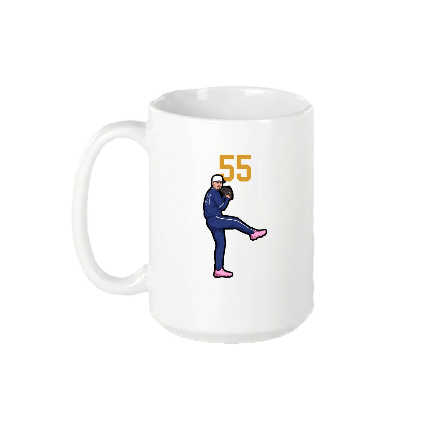 15oz Coffee Mug — Number Top in White