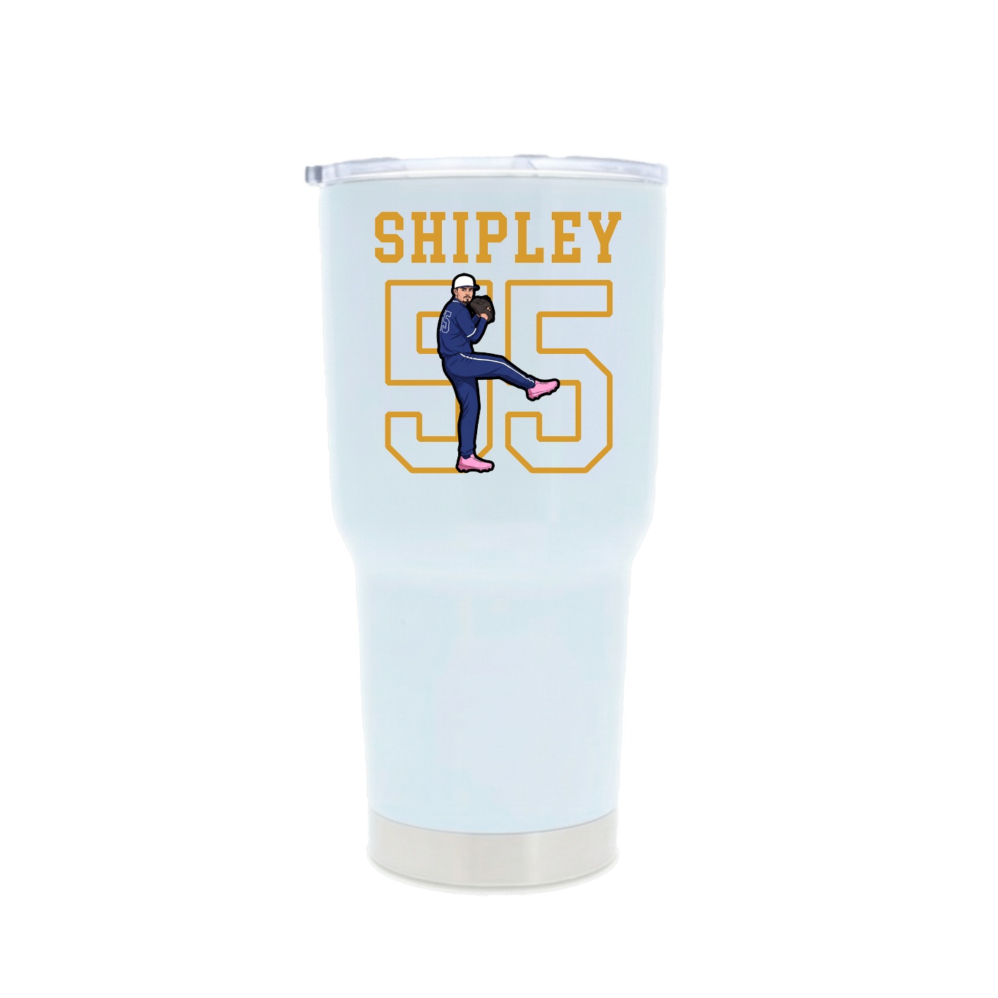 30oz Stainless Steel Tumbler — Shirsey in White