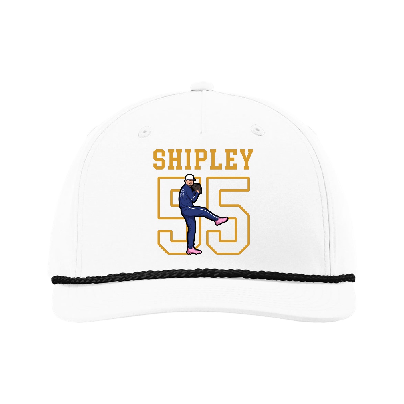 Five-Panel Classic Rope Cap — Shirsey in White