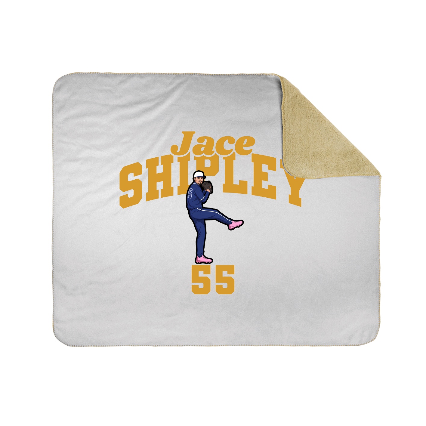 Throw Blanket — Signature Arch in White