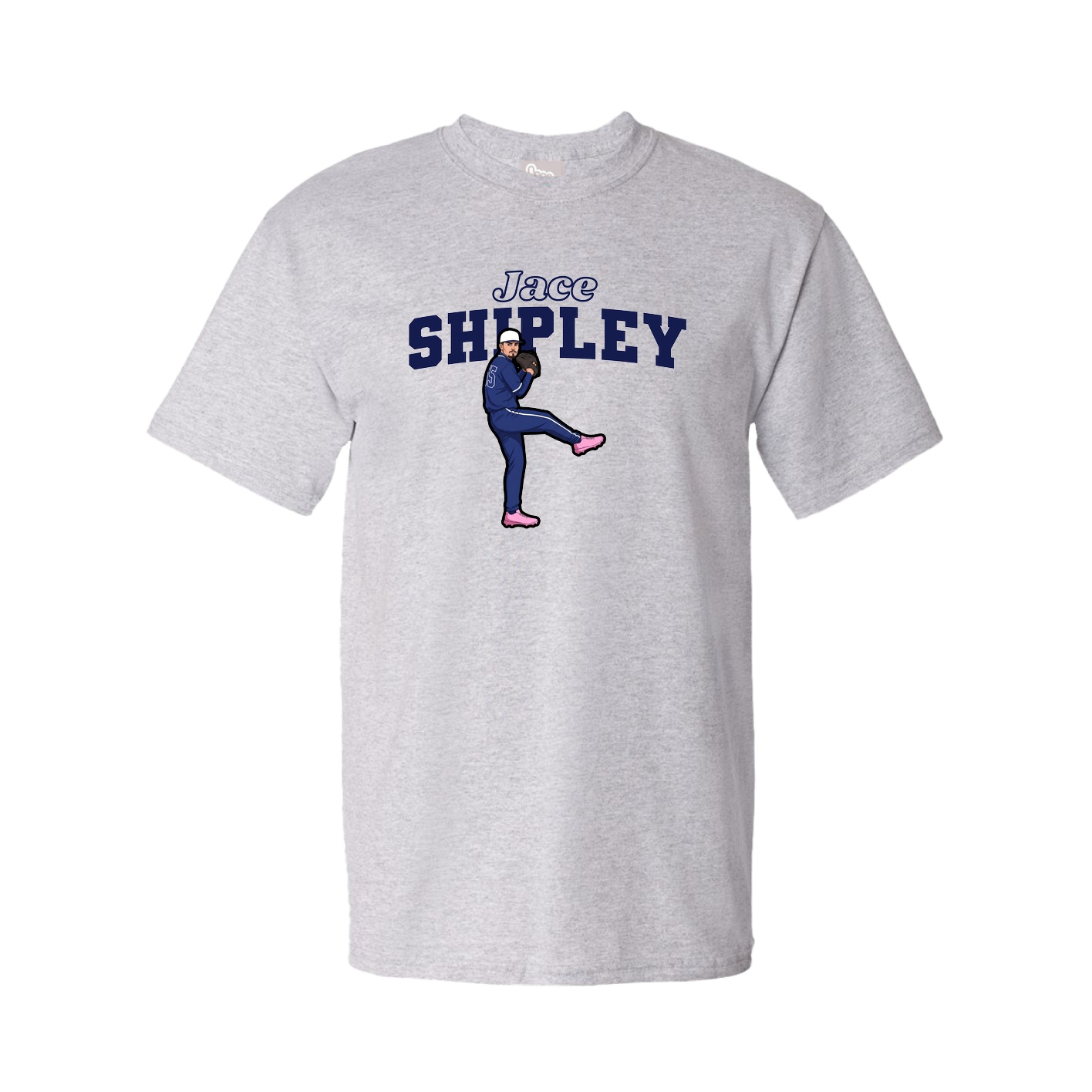 Youth Tee — Name Arch in Grey