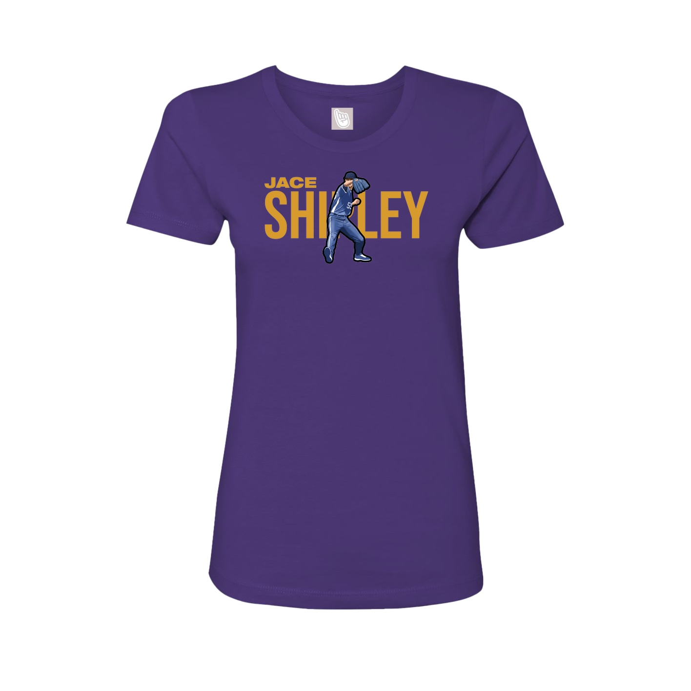 Womens Tee — Player Name in Purple