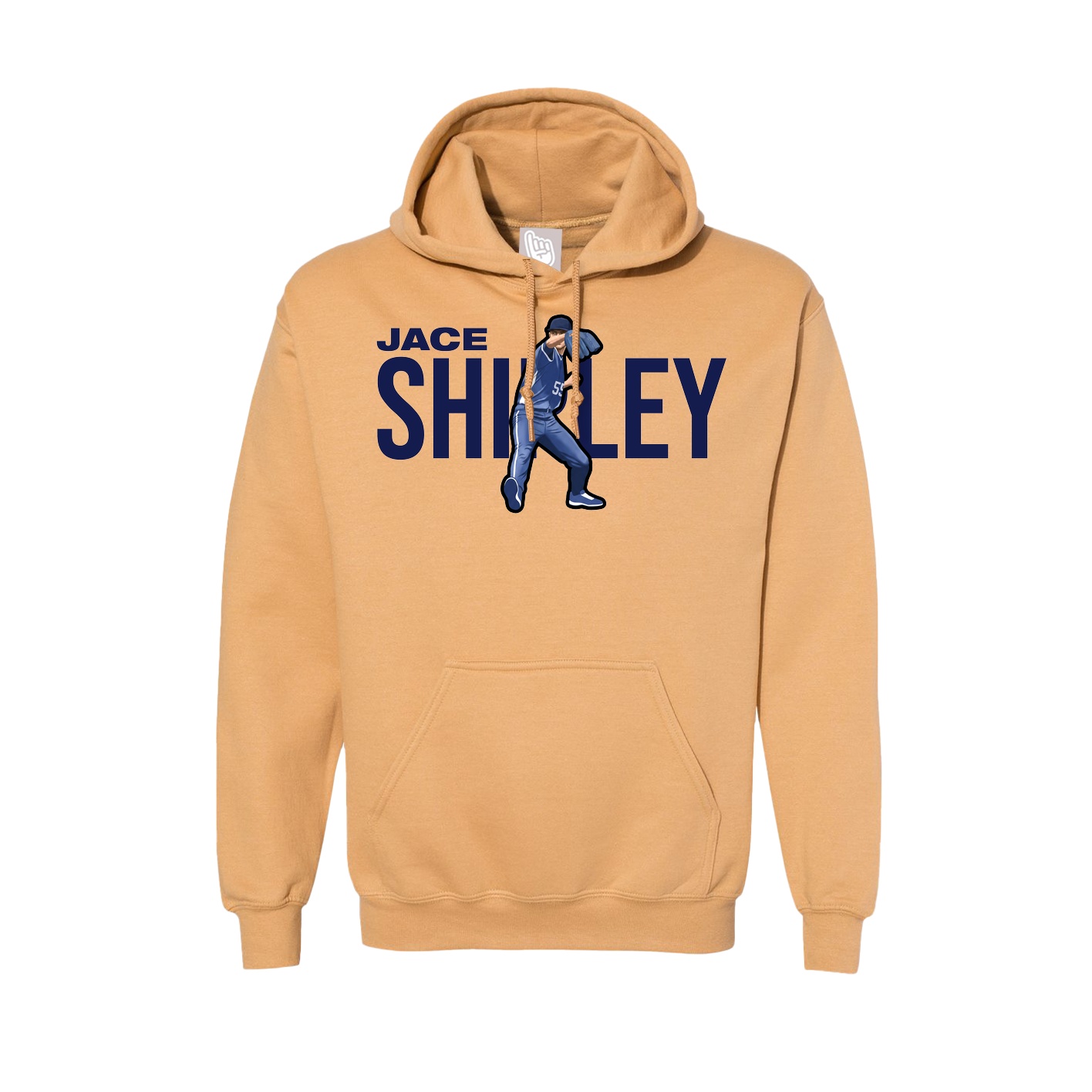 Hoodie — Player Name in Vegas Gold