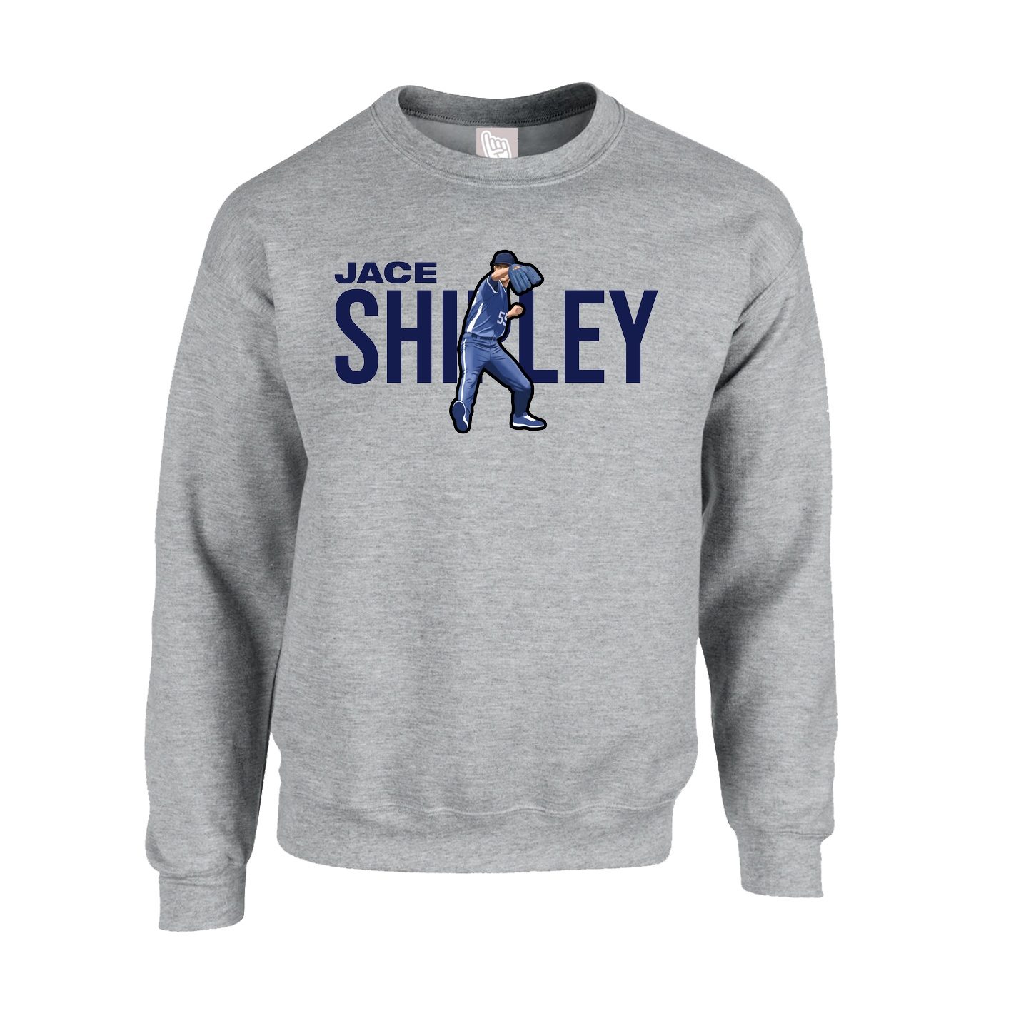 Fleece Crew — Player Name in Grey