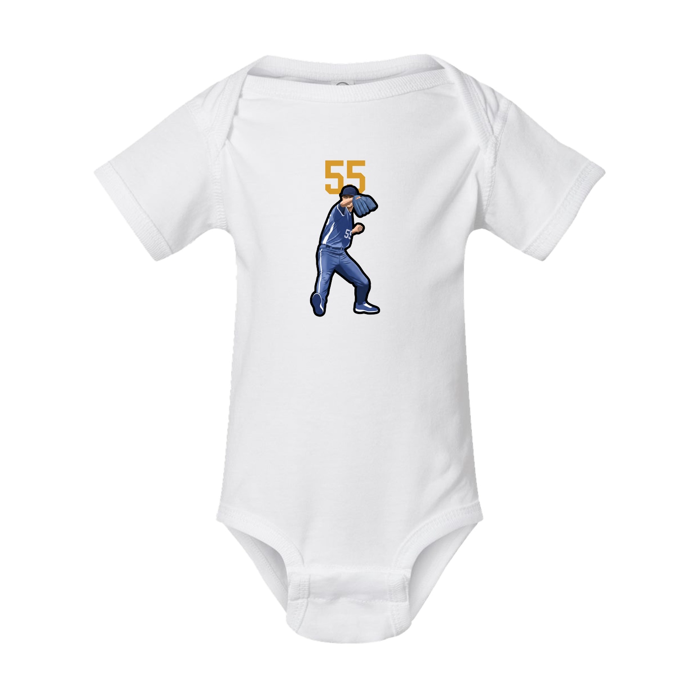 Baby Onesie — Number Top in White