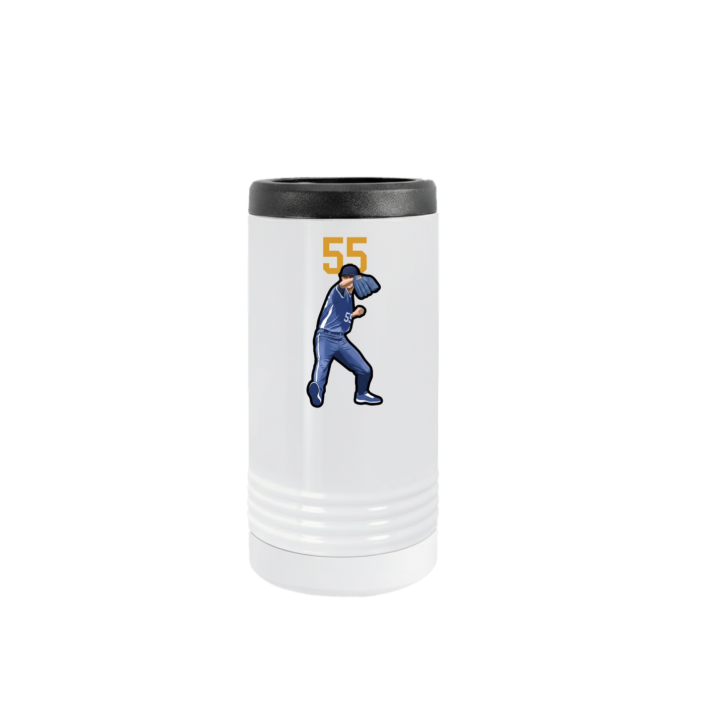 Slim Beverage Holder — Number Top in White