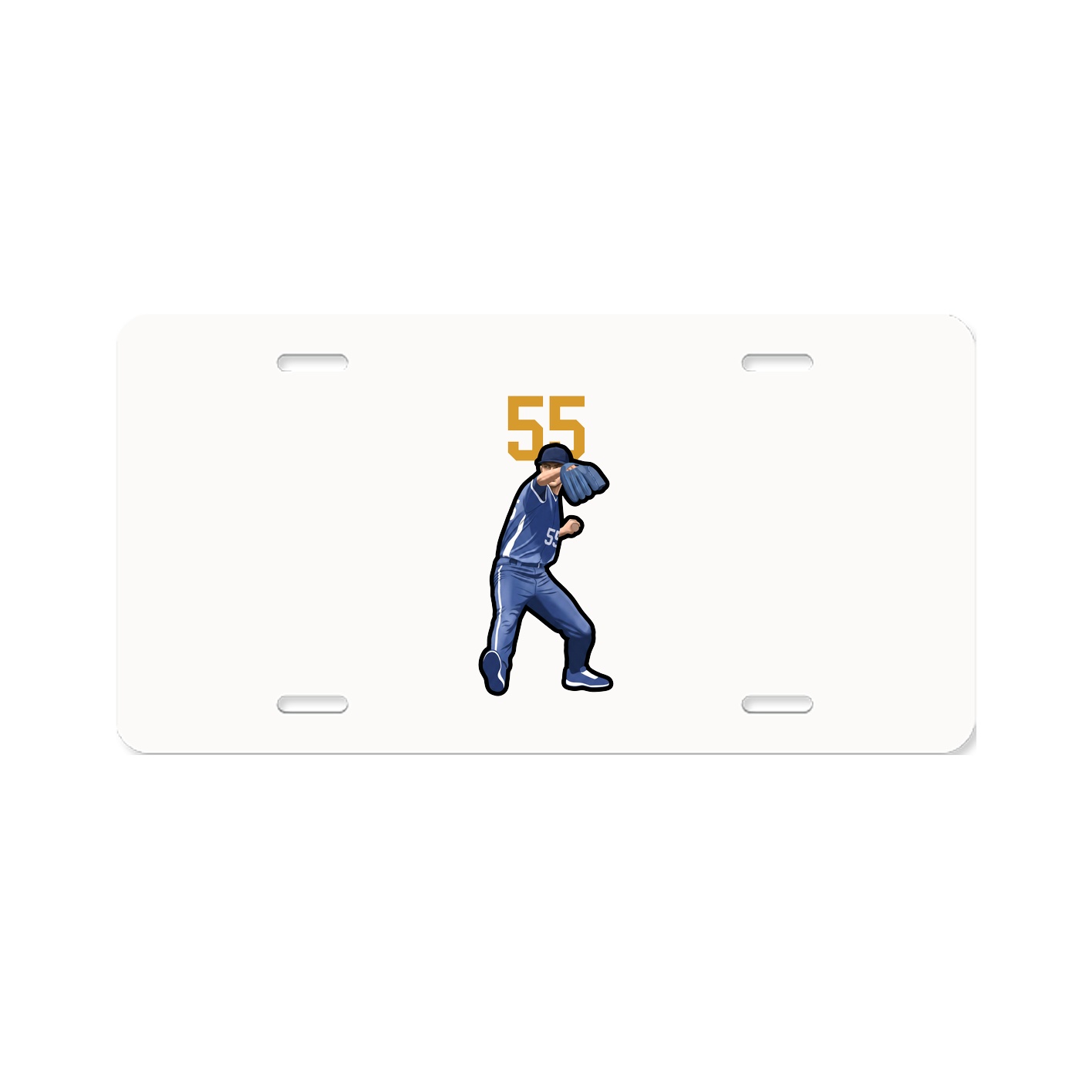 License Plate — Number Top in Classic
