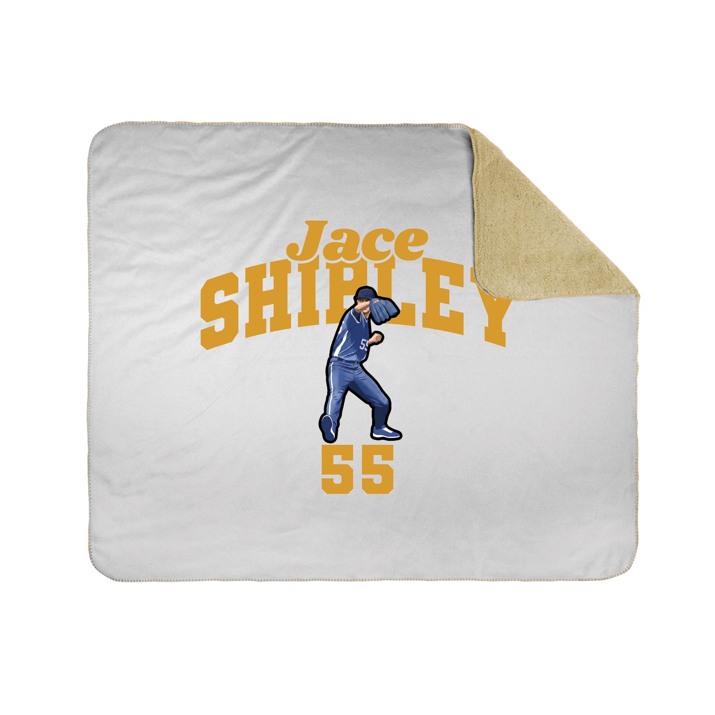 Throw Blanket — Signature Arch in White