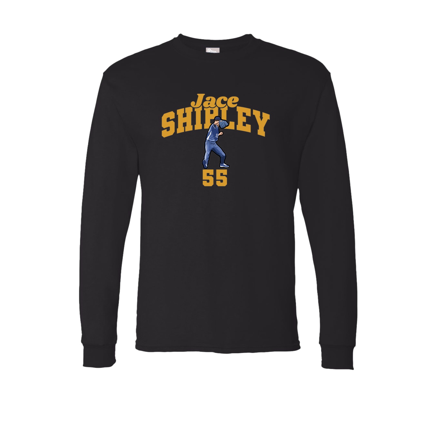 Long Sleeve Tee — Signature Arch in Black