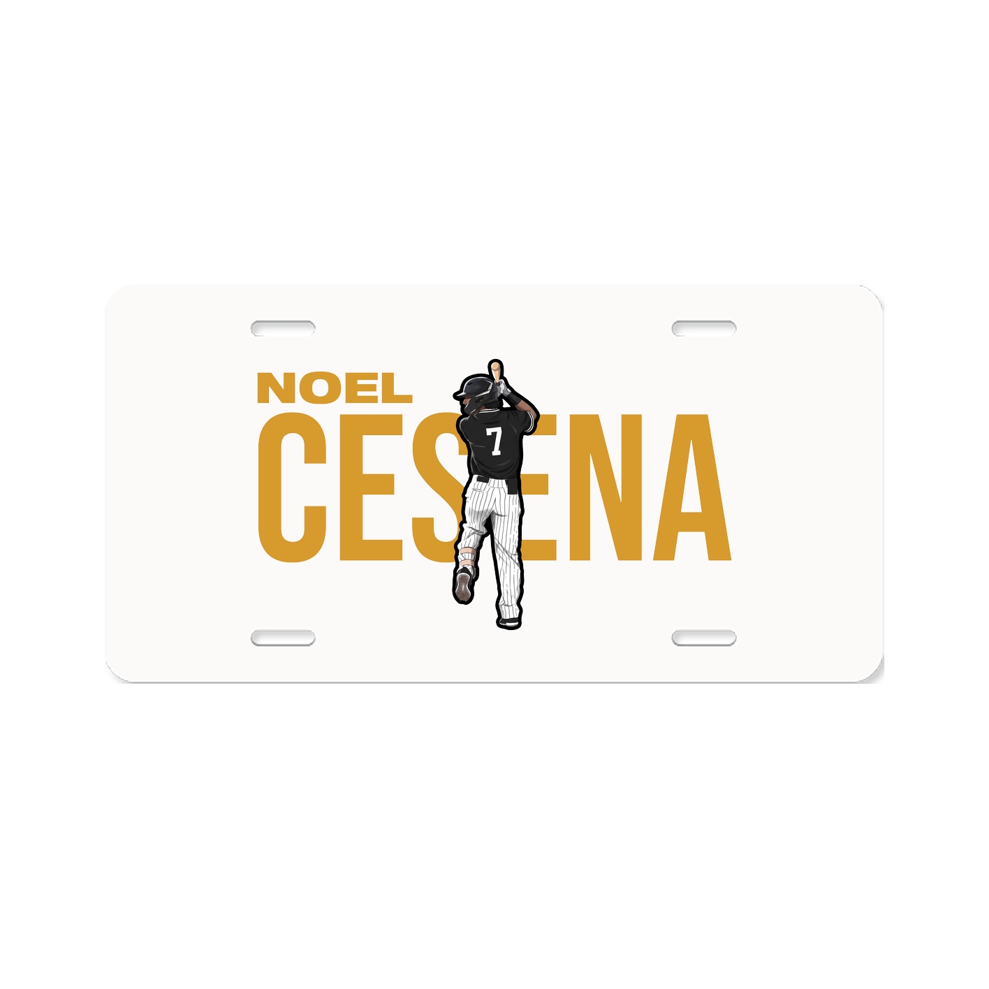 License Plate — Player Name in Classic