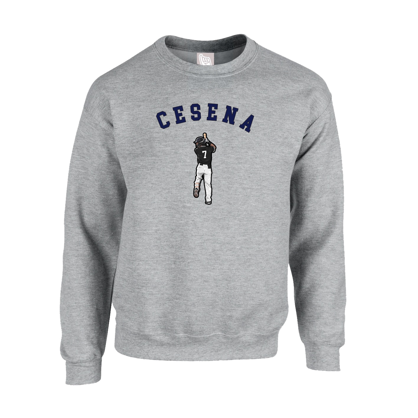 Fleece Crew — Shirsey Arch in Grey