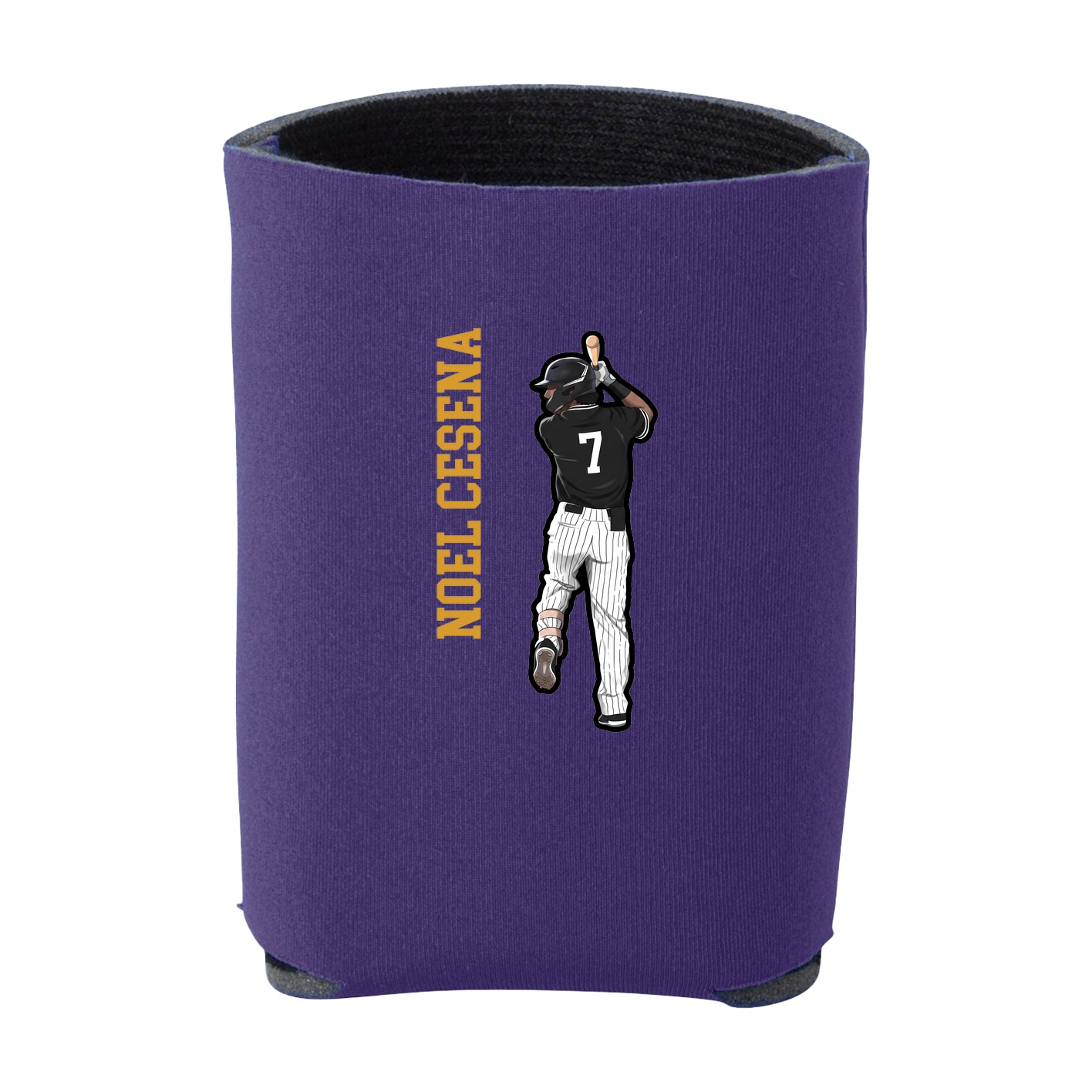 Can Holder — Name Vertical in Purple