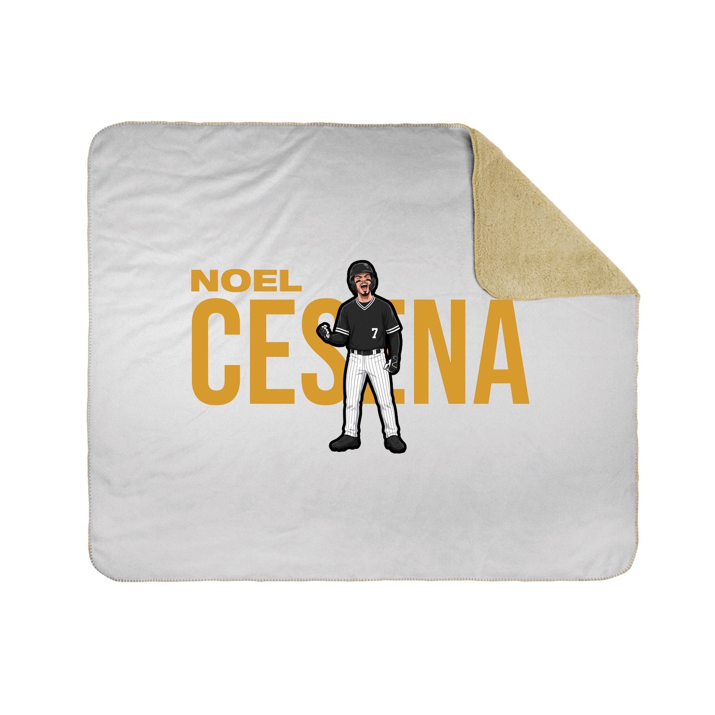 Throw Blanket — Player Name in White