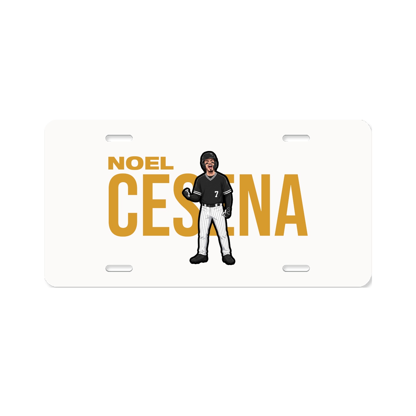 License Plate — Player Name in Classic