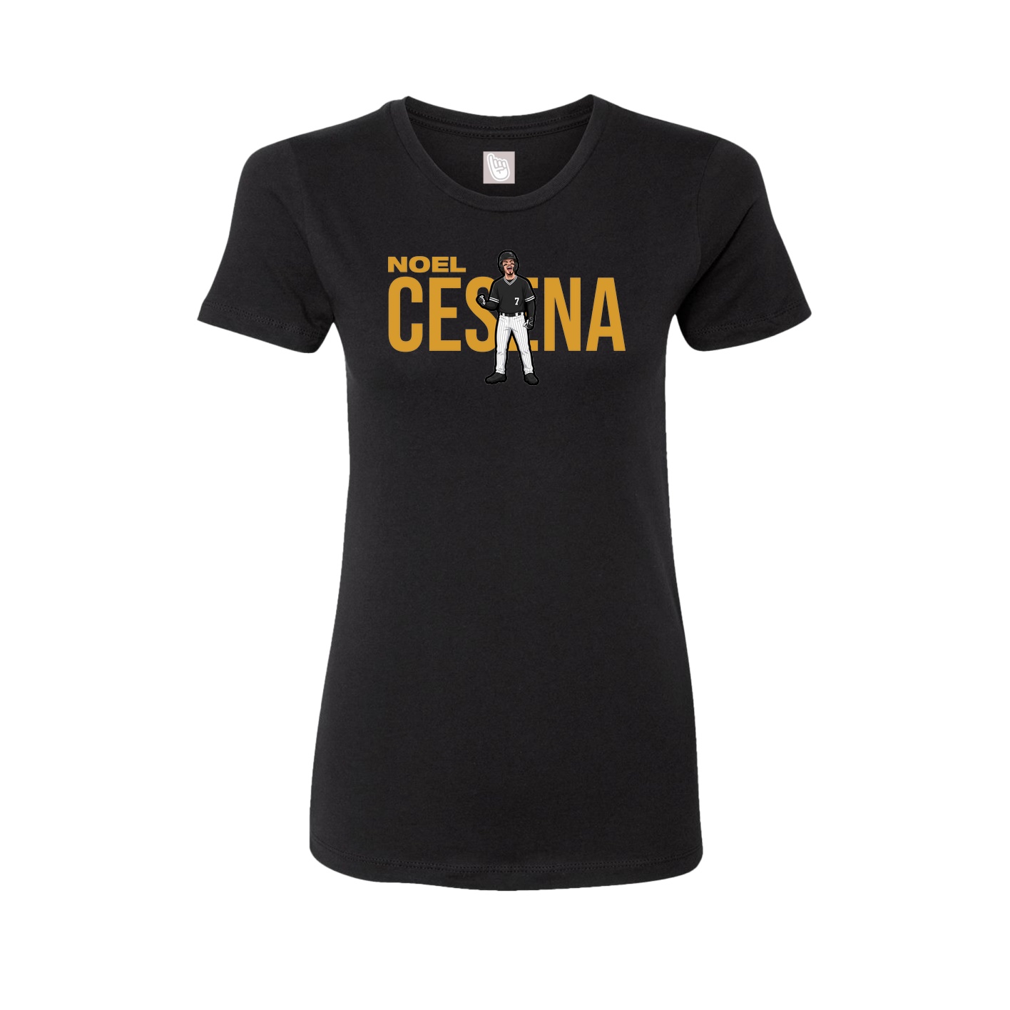 Womens Tee — Player Name in Black