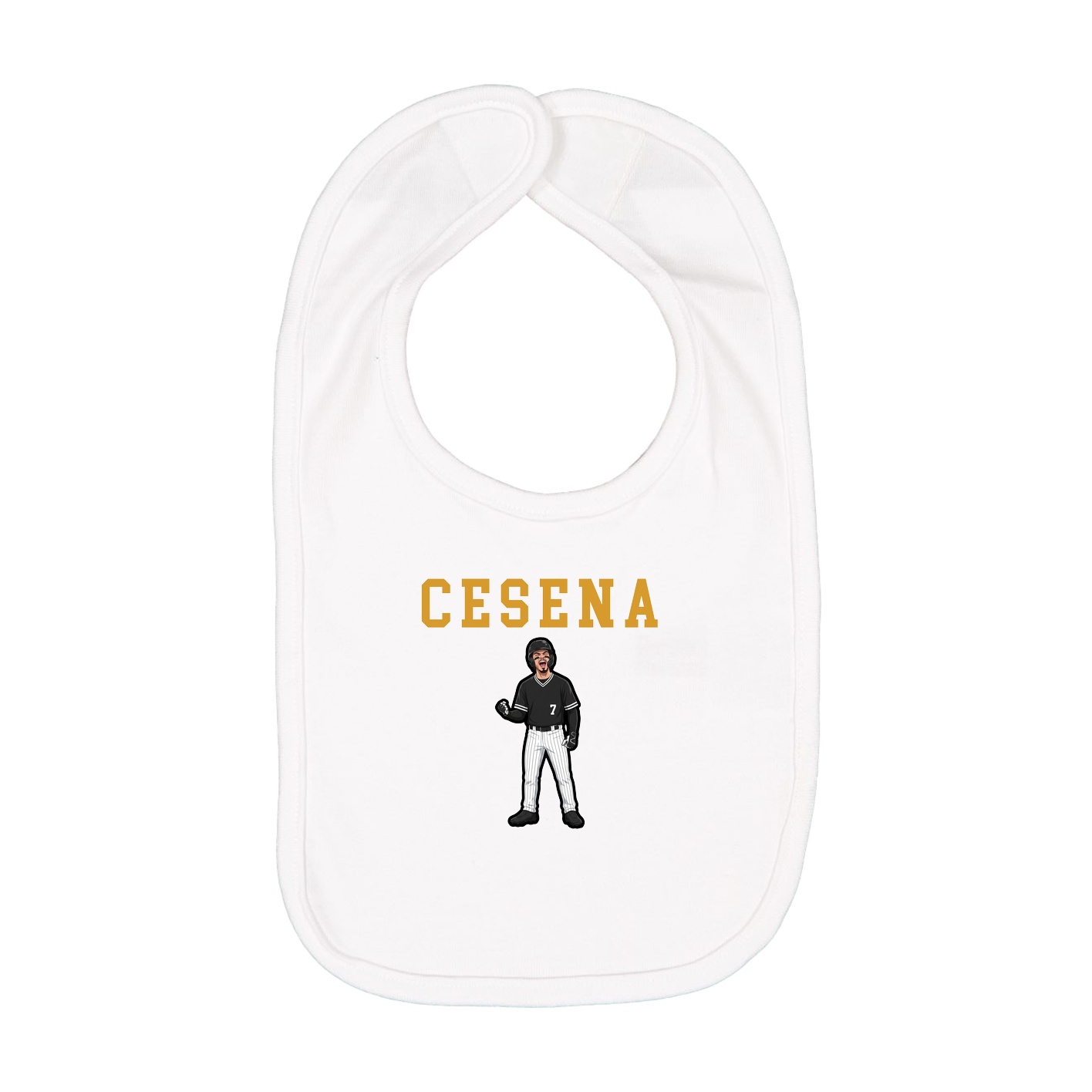 Infant Bib — Shirsey in White