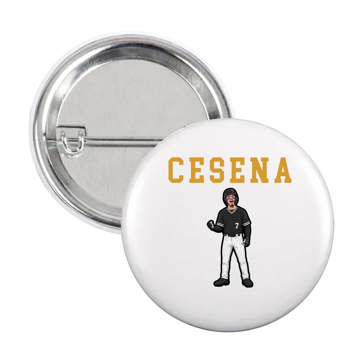 Game Day Button — Shirsey in White