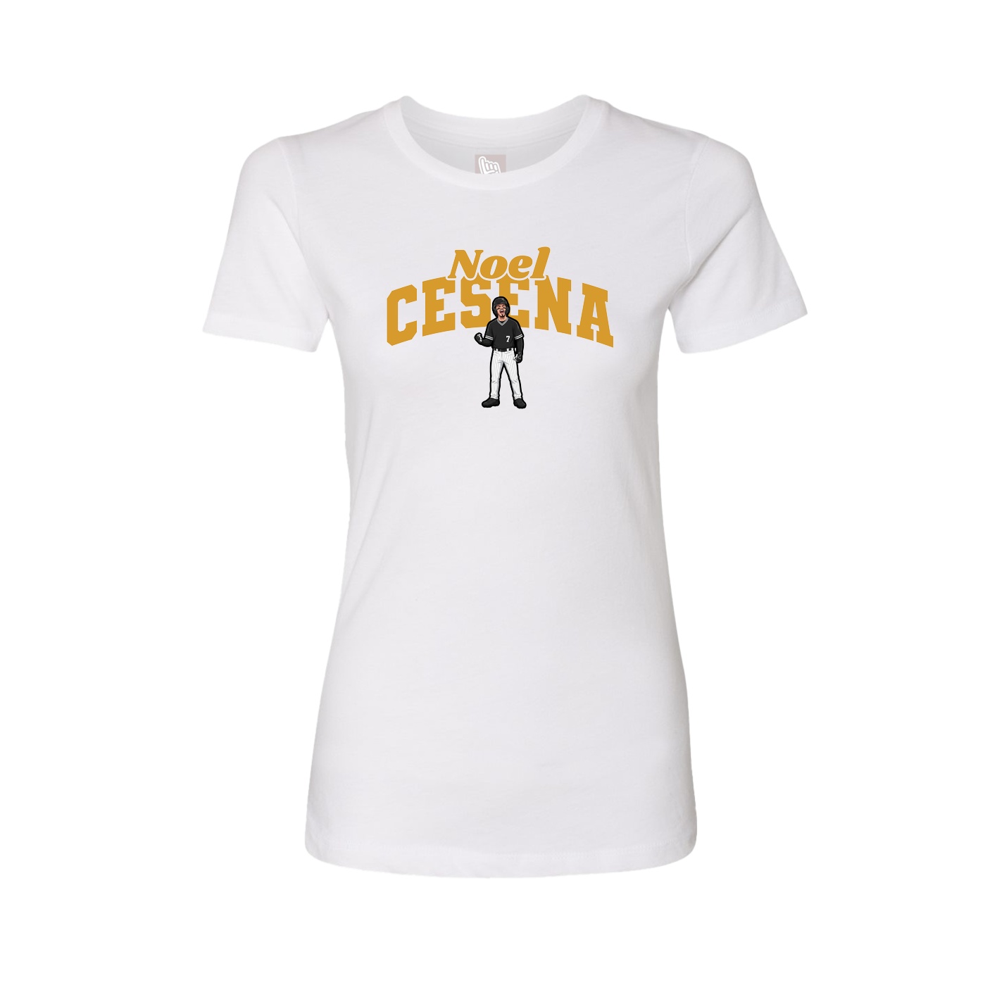Womens Tee — Signature Arch in White
