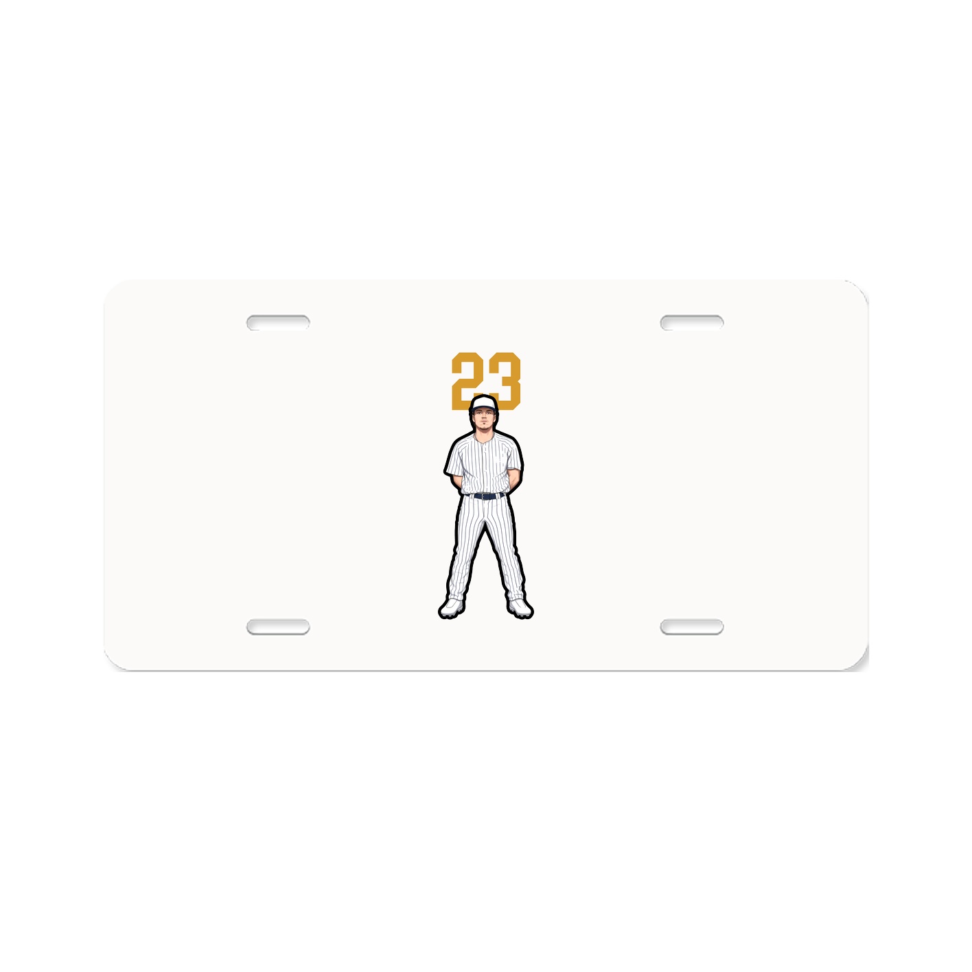 License Plate — Number Top in Classic