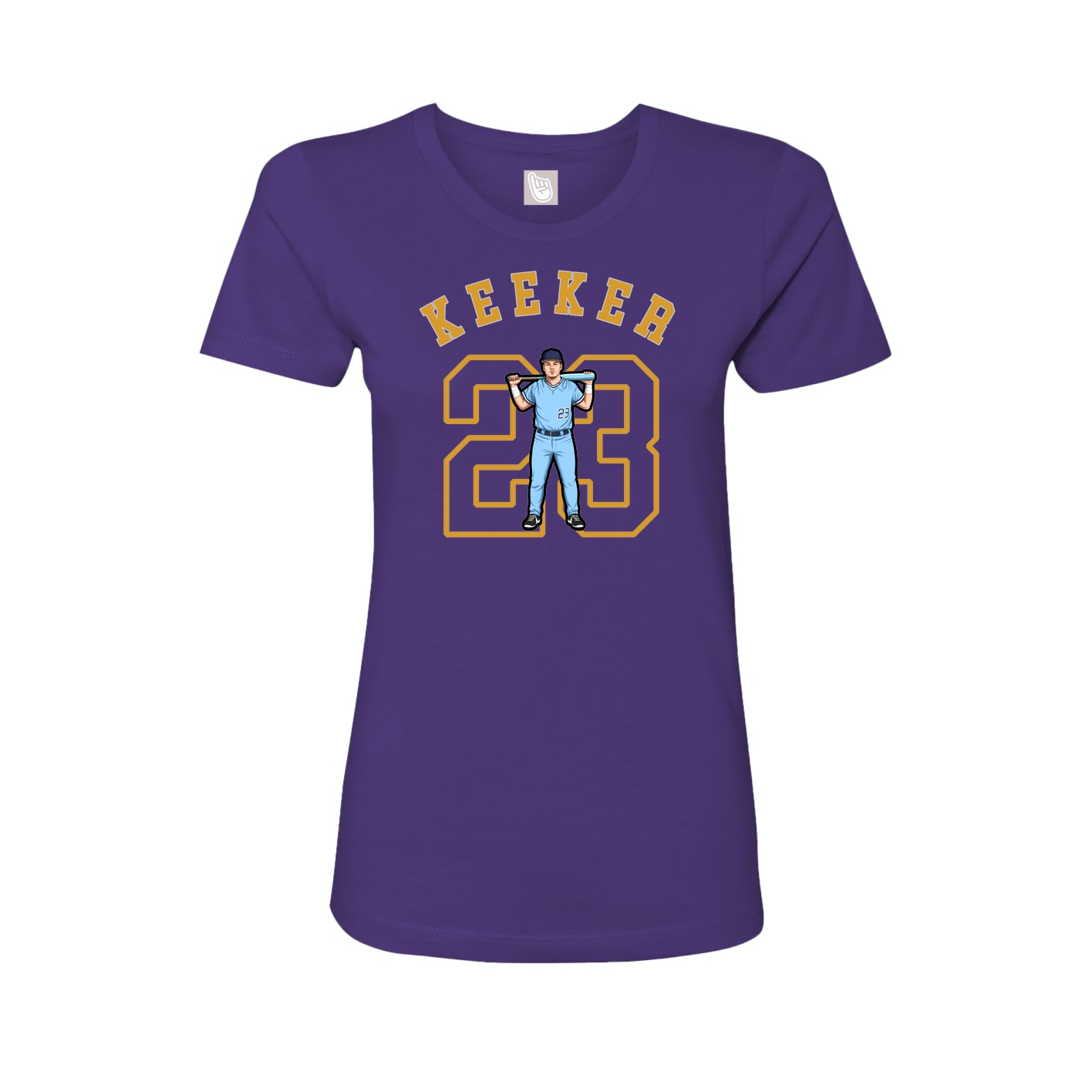 Fitted Women's Tee — Shirsey Arch in Purple